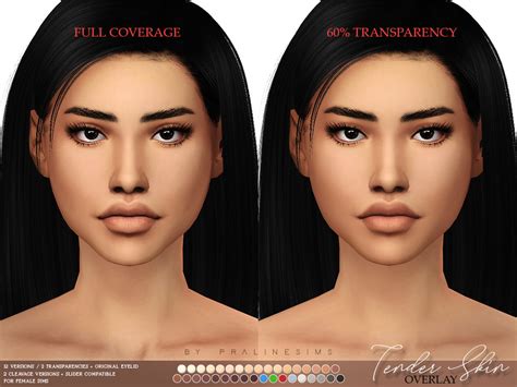 Pralinesims Tender Skin Overlay Female The Sims 4 Skin Sims Mobile