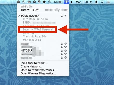 How To Find Wi Fi Security Encryption Type Of A Router From Mac Os X