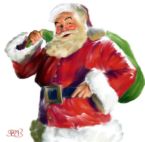 Santa Claus Painting By Mark Spears
