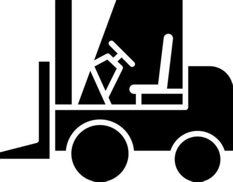Forklift Silhouette Vector Art Icons And Graphics For Free Download