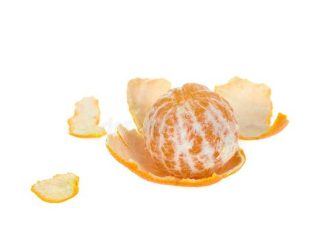 Peeled Orange Stock Photo Image Of Skin Yellow Background 10455566