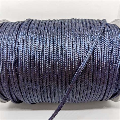 Rayon Cord 4mm Navy Fast Delivery William Gee Uk