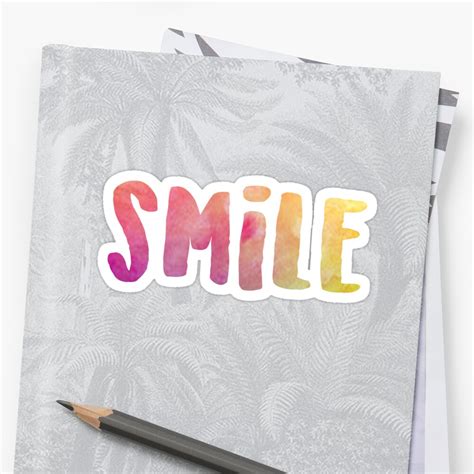 Smile Sticker By Daniwilk Redbubble