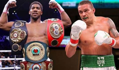 Anthony Joshua receives Oleksandr Usyk message after Kubrat Pulev fight