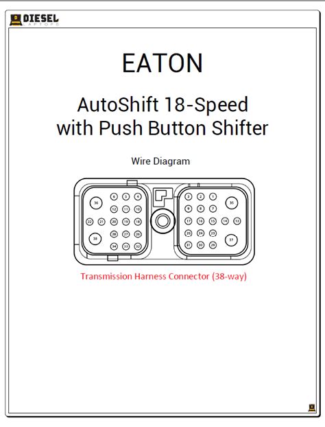 Eaton Autoshift 18 Speed With Push Button Shifter Wire Diagram