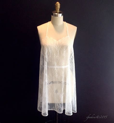 Nightgown Bridal Lingerie French Chantilly Lace Nightgown