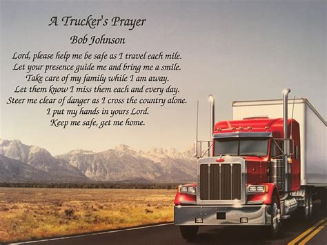 Truck Driver Ts A Truckers Prayer Trucker T 18 Etsy