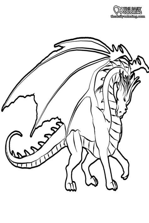 Coloring Pages Of Dragons The Daily Coloring