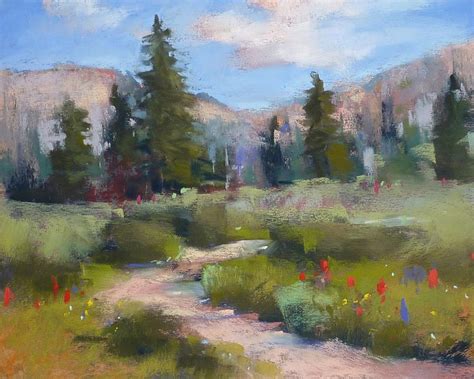 Pastel Democolorado Landscape W By Karen Margulis