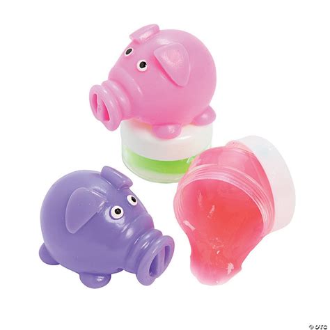 Squishy Pigs With Slime Oriental Trading