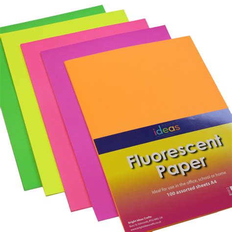 G101269 Fluorescent Copier Paper 100gsm A4 Pack Of 100 Gls