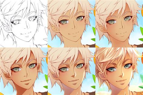 Step By Step Anime Skin Tutorial Cool Hair Coloring