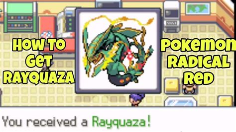How To Get And Mega Evolve Rayquaza In Pokemon Radical Red V23 Youtube