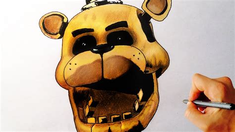 How To Draw Golden Freddy From Five Nights At Freddys Fnaf Drawing