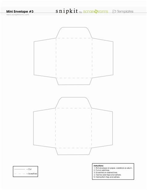 40 Free Printable Envelope Templates Markmeckler Template Design