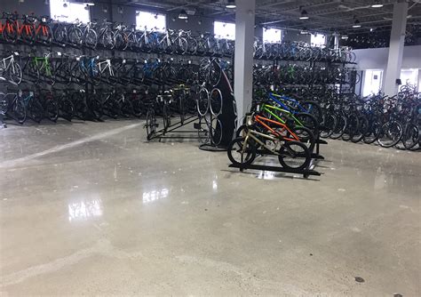 Bike Depot Fenix Finish Polished Concrete Floors
