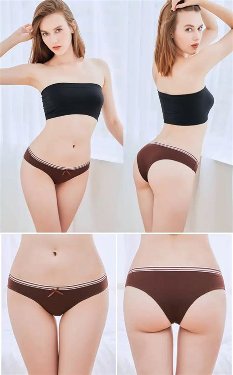 Yun Meng Ni Sexy Underwear Striped Printed Belt Girls Briefs Bikini Cotton Panty Buy Sexy