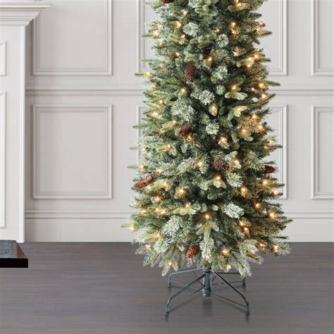 Holiday Living 7 Ft Hayden Pine Pre Lit Pencil Artificial Christmas