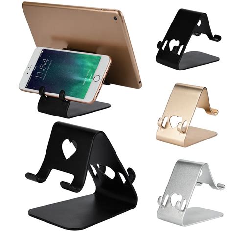 Aluminum Alloy Mobile Phone Desk Stand Holder Mount Bracket For Iphone