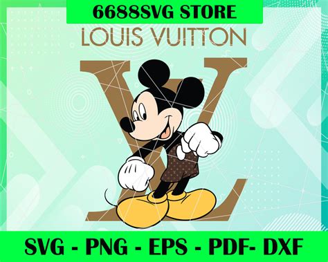 Louis Vuitton And Disney Mickey Mouse Svg Png Eps Dxf Pdf Louis Vui