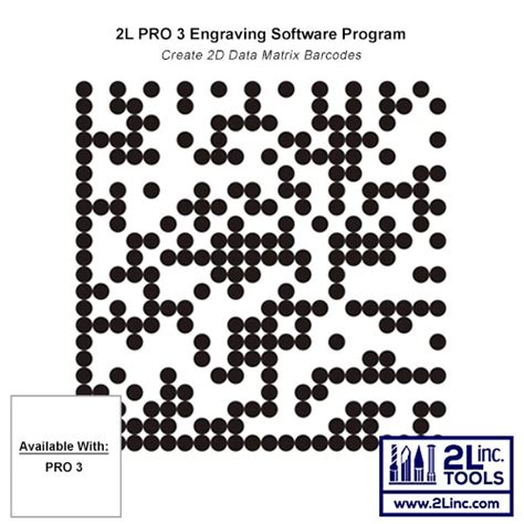 Engrave 2d Data Matrix Barcodes With The 2l Pro 3 Engraving Software