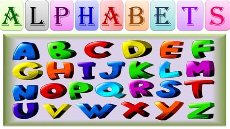 Alphabets English Alphabets Abcd Alphabets Youtube