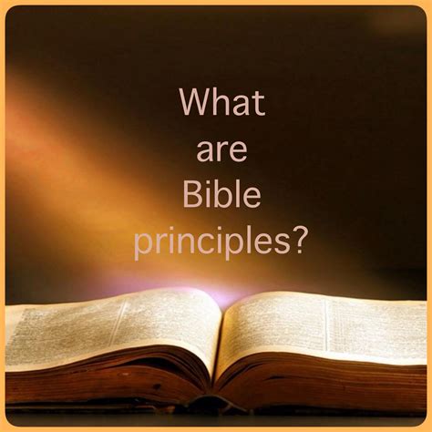 What Are Bible Principles 2023