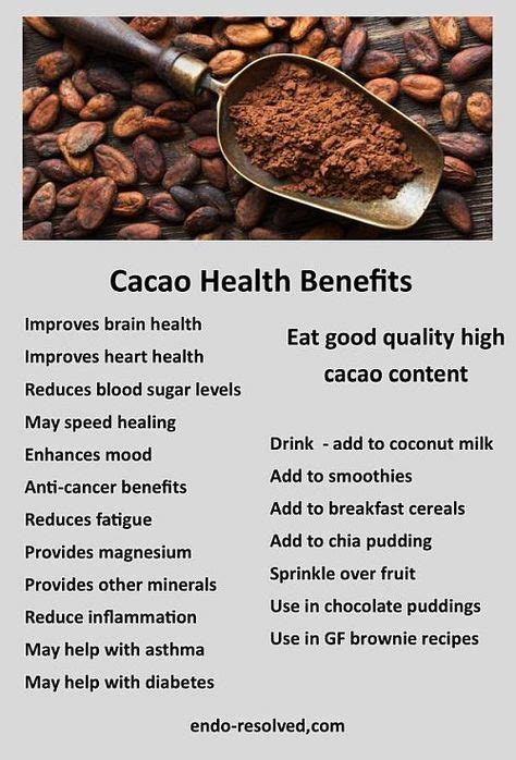 27 Cacao Health Benefits Ideas Health Cacao Health Benefits Health