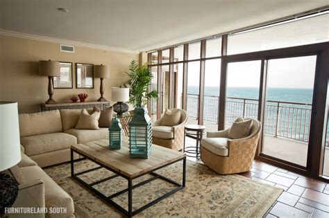 Luxury Oceanfront Condo Contemporary Living Room