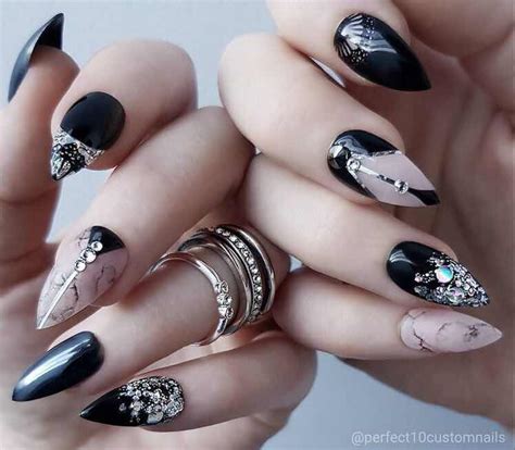 Unas negras decoradas perfectas para toda ocasion. Página 2 - Uñas Decoradas