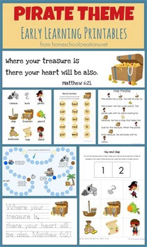 Pirate Theme Early Learning Printables