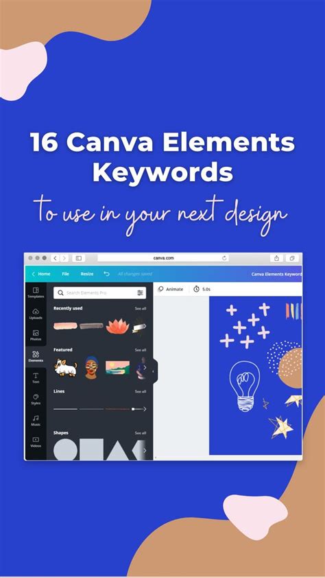 16 Simple And Free Canva Element Keywords Ideas For Your Designs