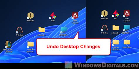 How To Undo Desktop Icon Changes In Windows 11