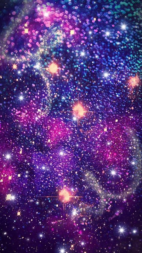 Purple Galaxy Glitter Wallpapers Top Free Purple Galaxy Glitter