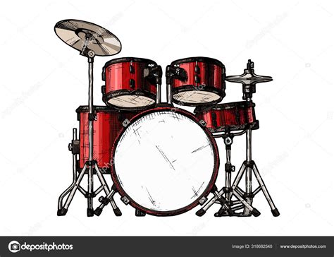 Illustration Of Drum Kit Stock Vector Image By Suricoma 318682540