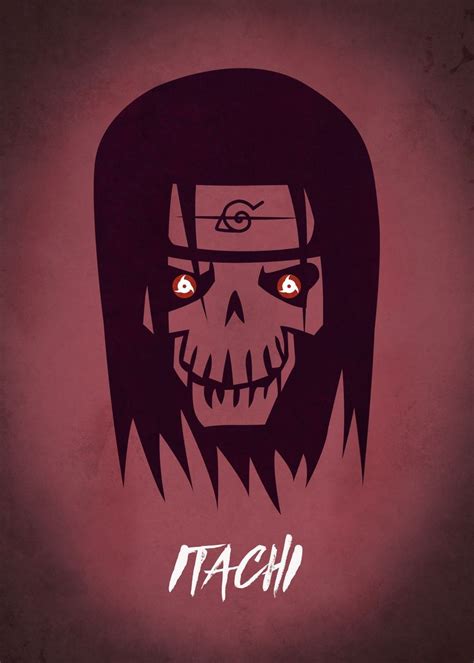Itachi Skull Poster Print By Mauricio Somoza Displate In 2021