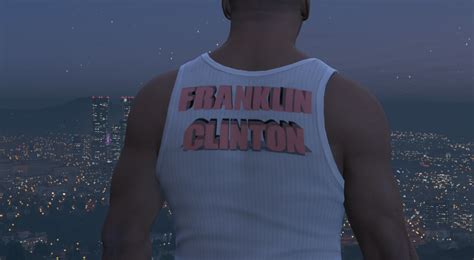 Franklin Clinton Tank Top For Franklin GTA Mods Com