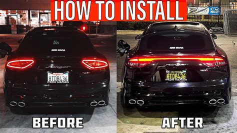 Upgraded Kia Stinger Led Sequential Tail Lights How To Youtube