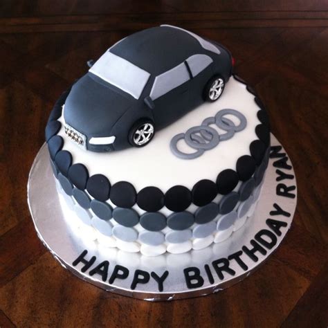 Generally, the birthday party of guys are a bit rowdy. Audi Car Cake | Cars kuchen, Kindertorte, Einfacher nachtisch