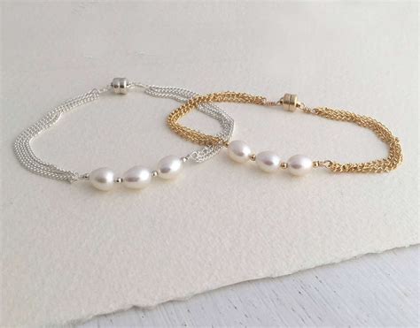 Three Pearl Bracelet Sarah Hickey Jewellery