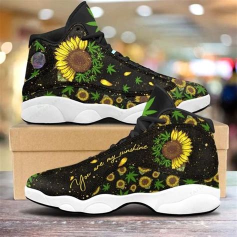 Weed Sunflower You Are My Sunshine All Over Printed Sneakers Shoes Pixeltee