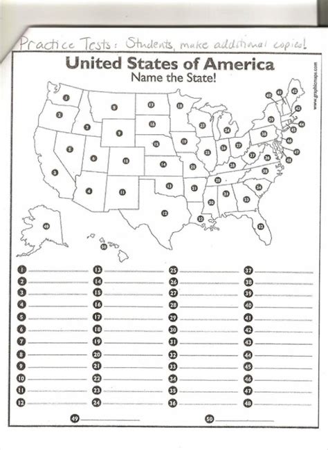 Us 50 State Map Practice Test 50 State Practice Map New Classy Idea