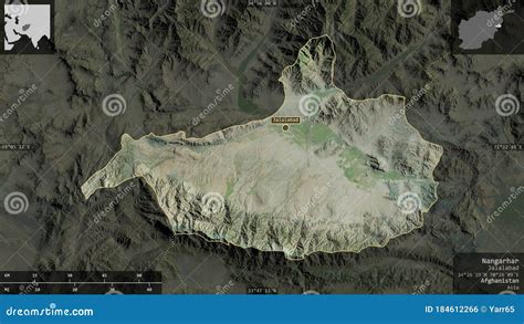 Nangarhar Afghanistan Composition Satellite Stock Illustration