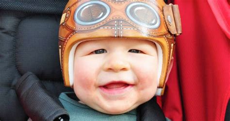 This Artist Gives Makeovers To Helmets Worn By Baby Babies With Flat