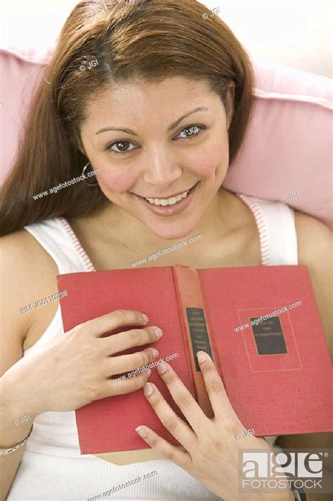 Portrait Of Woman Reading Book Stock Photo Picture And Royalty Free