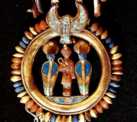 Earring From The Tomb Of Tutankhamun Detail One Of The 6 Pairs Of