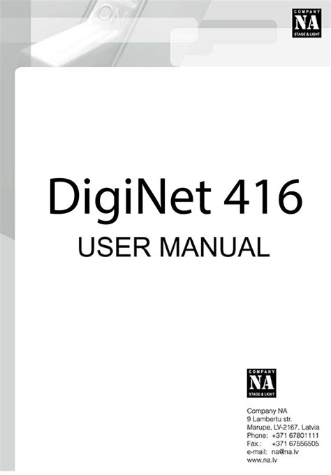 Na Diginet 416 User Manual Pdf Download Manualslib