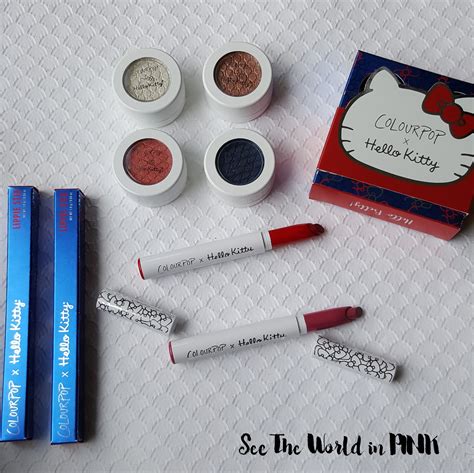 Colourpop Hello Kitty Collection Review Swatches And A Makeup Look