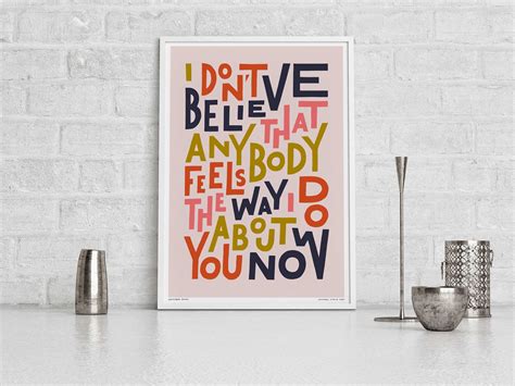 Wonderwall Print Song Lyric Quote Poster | Etsy UK