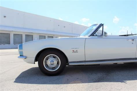 1967 Chevrolet Camaro Ss Rsss 10490 Miles Ermine White Convertible